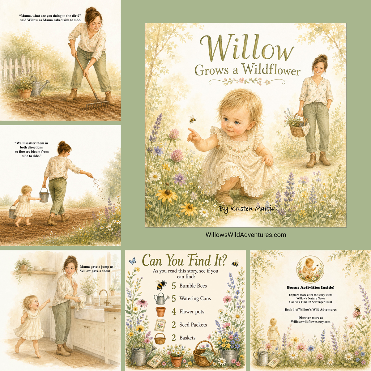 Willow Grows a Wildflower Book