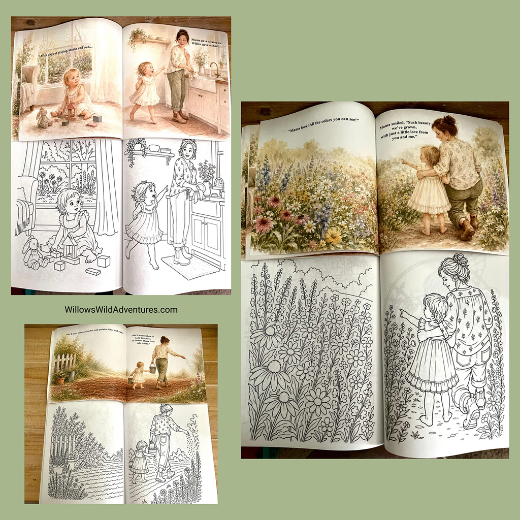 Color It Your Way : Willow Grows a Wildflower Coloring Book