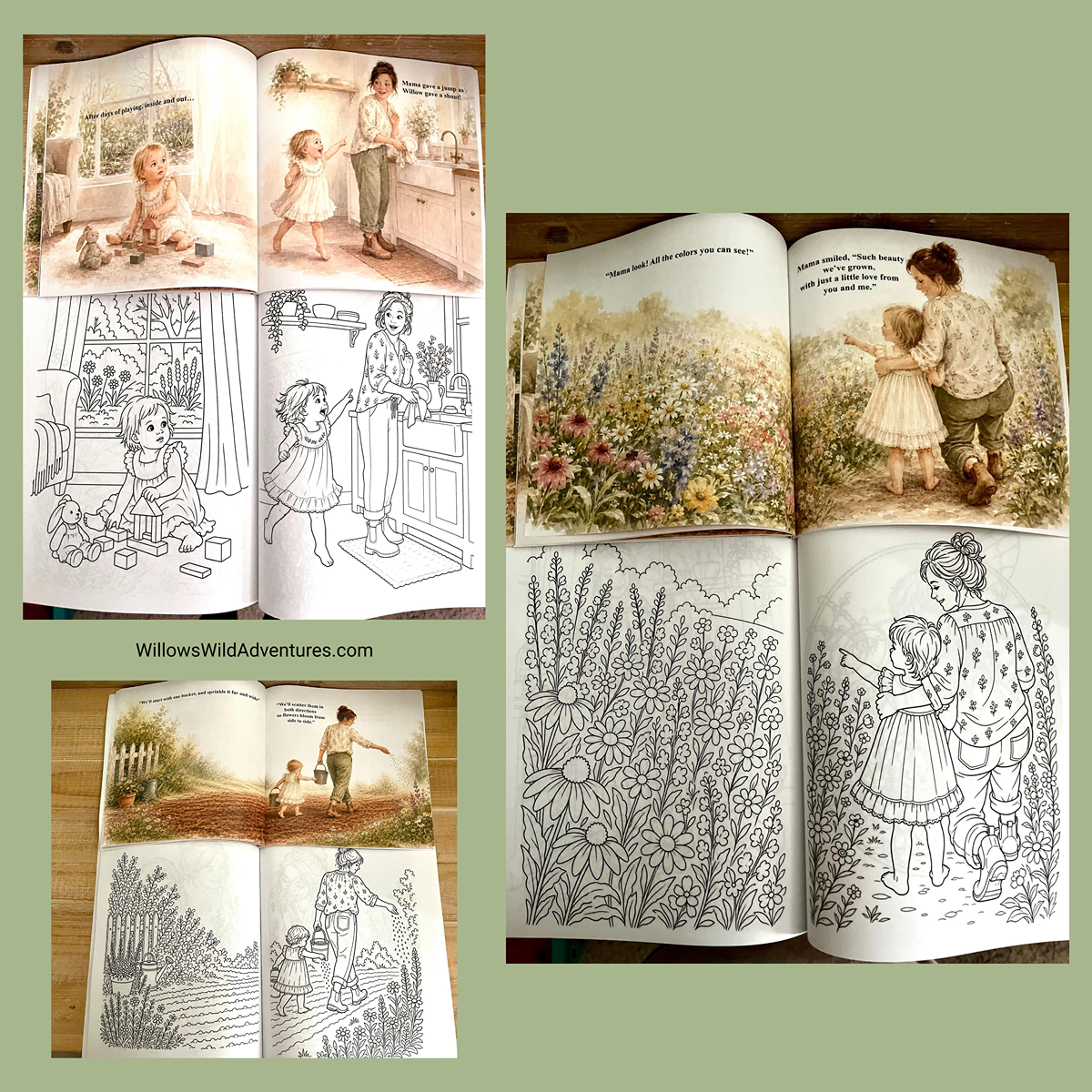Color It Your Way : Willow Grows a Wildflower Coloring Book
