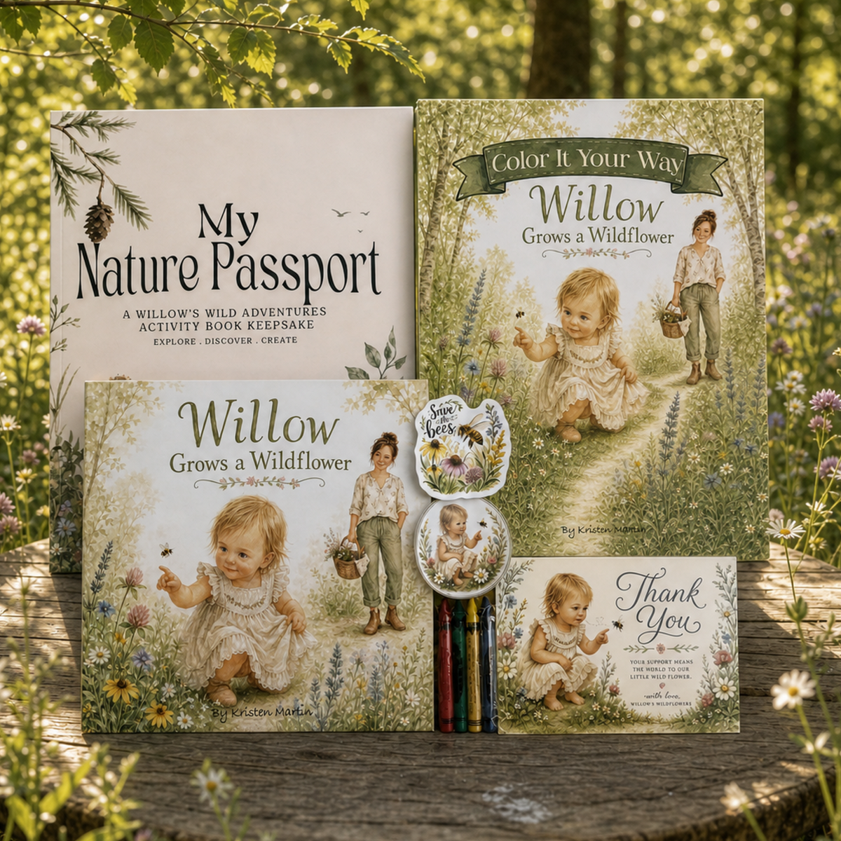 Book Box Gift Set: Willow Grows a Wildflower